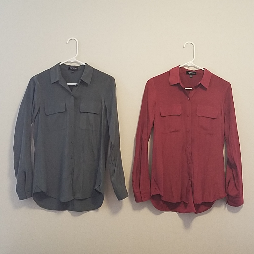 Olive Green / Maroon Express City Shirt
